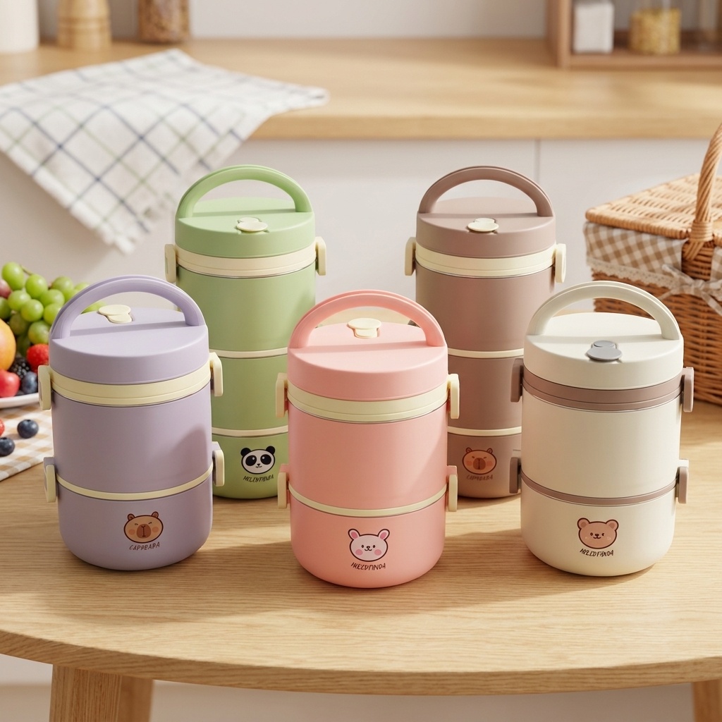 Bento Box Two Tier - Zestaw termiczny do lunchu ze stali