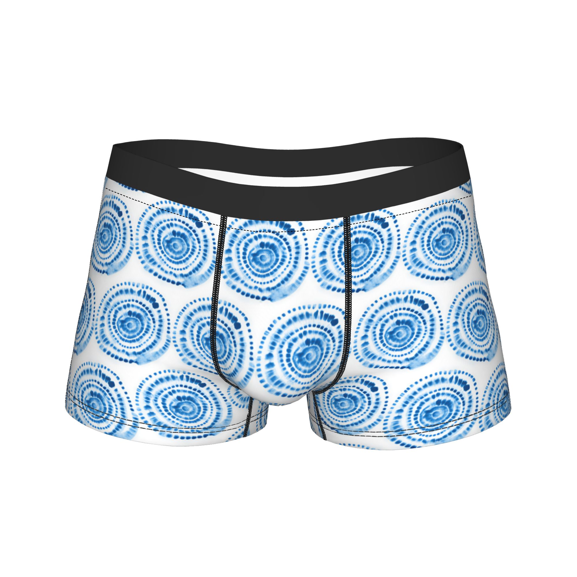 Shibori Tie Dye - Bezszwowe slipy męskie z wzorem shibori