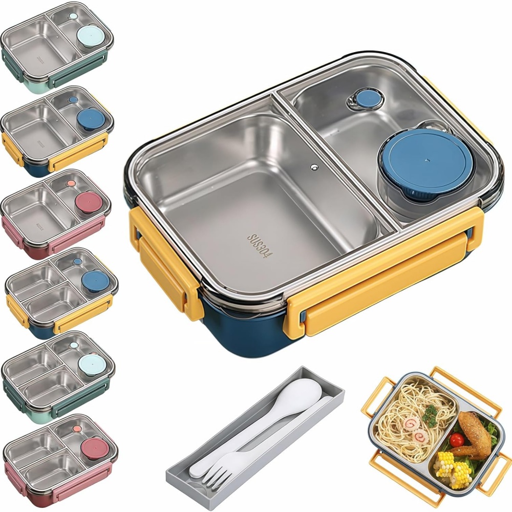 Bento Box Two Tier - Przenośne pojemniki na lunch o pojemności