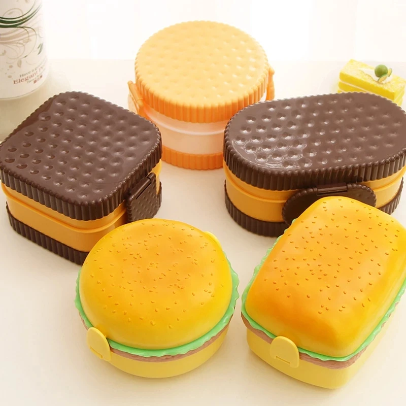 Bento Box Two Tier - Pudełko na lunch na hamburgery Dwupoziomowe