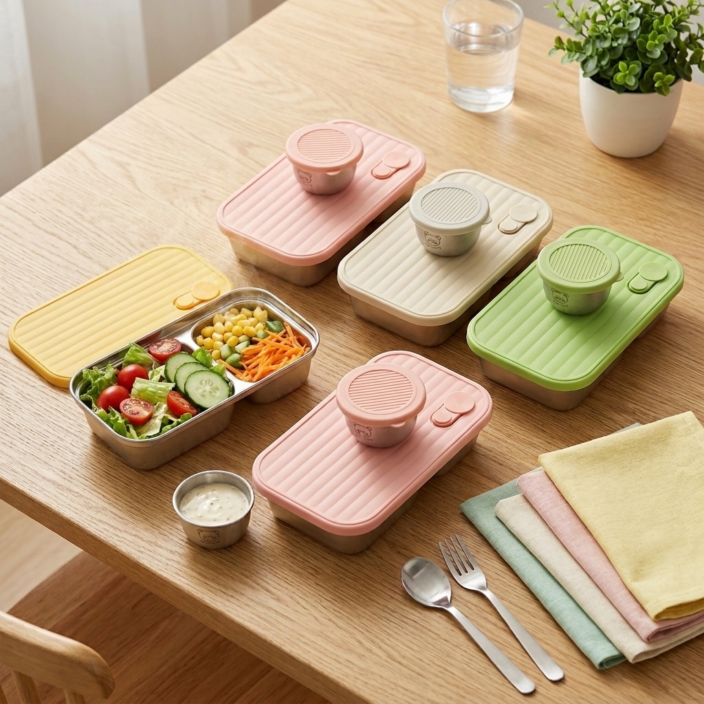 Przenośny pojemnik na sałatkę  – Bento Box Two Tier recenzja i cena