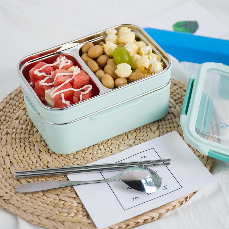 Z losowym wzorem Pudełko na dr – Bento Box Two Tier recenzja i cena