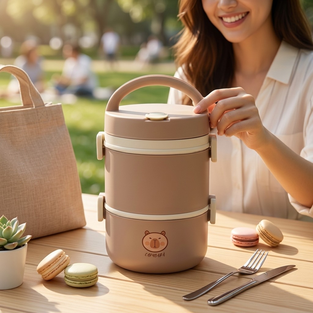 Zestaw termiczny do lunchu ze  – Bento Box Two Tier recenzja i cena