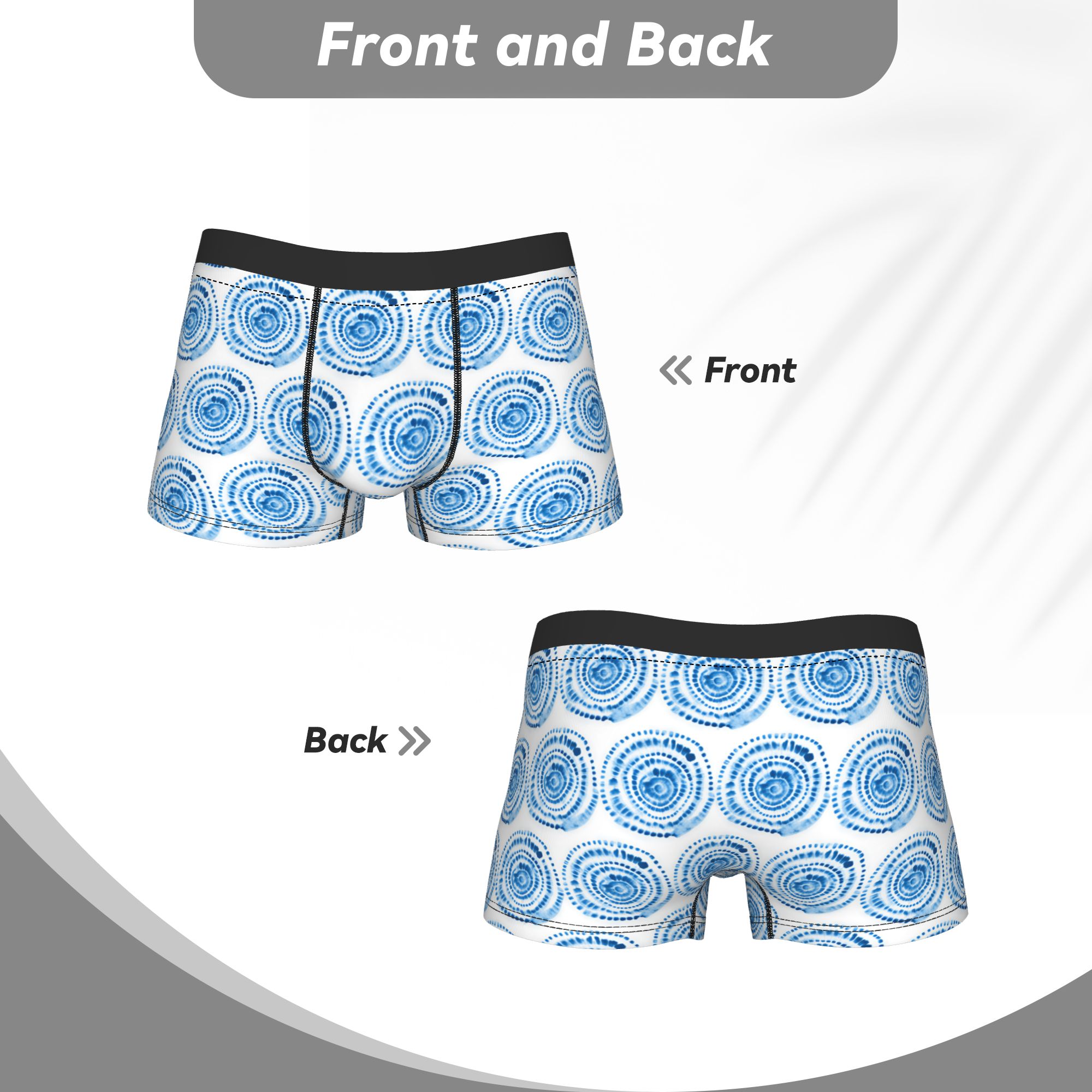 Bezszwowe slipy męskie z wzore – Shibori Tie Dye recenzja i cena